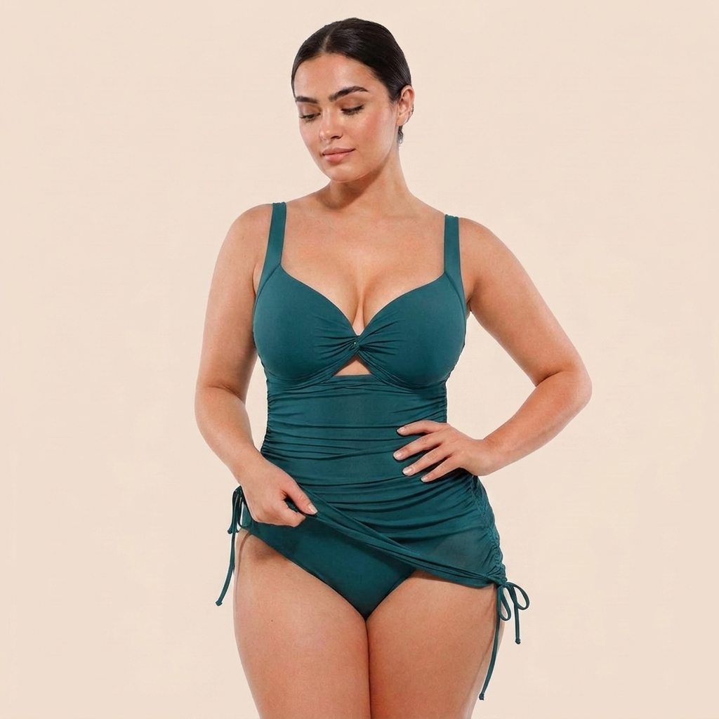Maillot de bain une pièce gainant en maille.