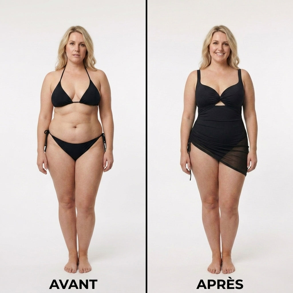 Maillot de bain une pièce gainant — la silhouette que tu mérites, sans effort.