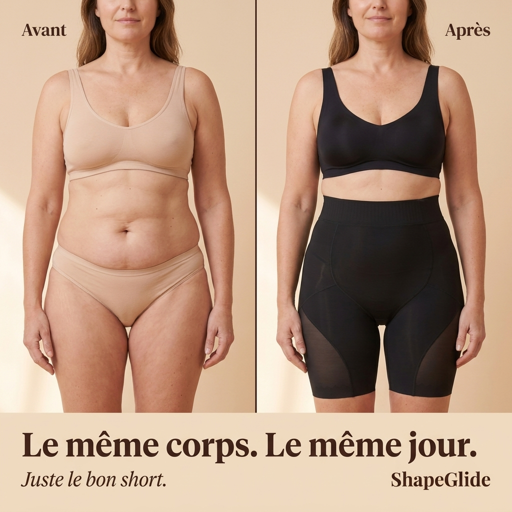 Le Short Parfait — Gainant & Anti-Frottement Signature ShapeGlide