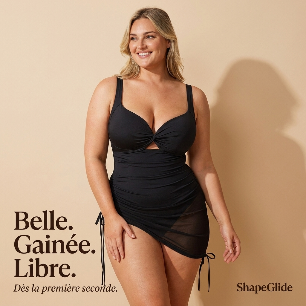 Maillot de bain une pièce gainant — la silhouette que tu mérites, sans effort.